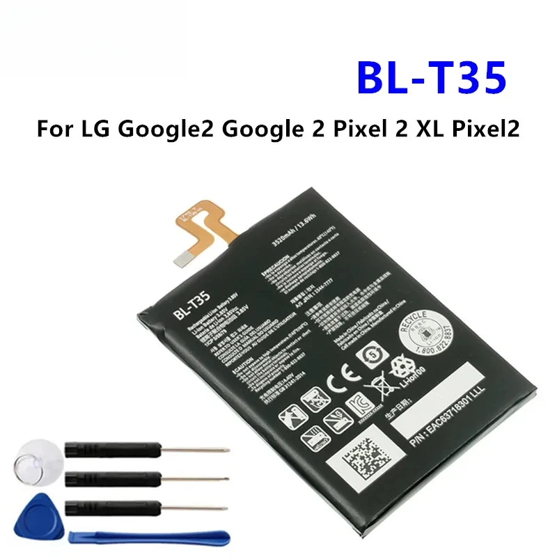 

Сменный аккумулятор BL-T35 3520 мАч для мобильного телефона LG Google2 Google 2 Pixel 2 XL Pixel2 BL T35 BLT35 с инструментами