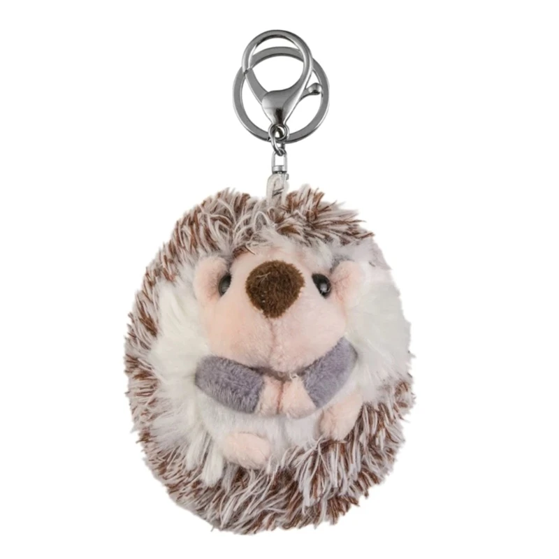 

Plush Keyring Hedgehog Keychain Stuffed Animals Plush Keychains For Backpacks G99C