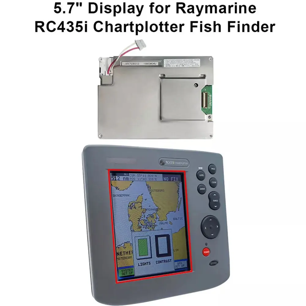 

ЖК-дисплей 5,7 дюйма для эхолота клетчатого плоттера Raymarine RC435i