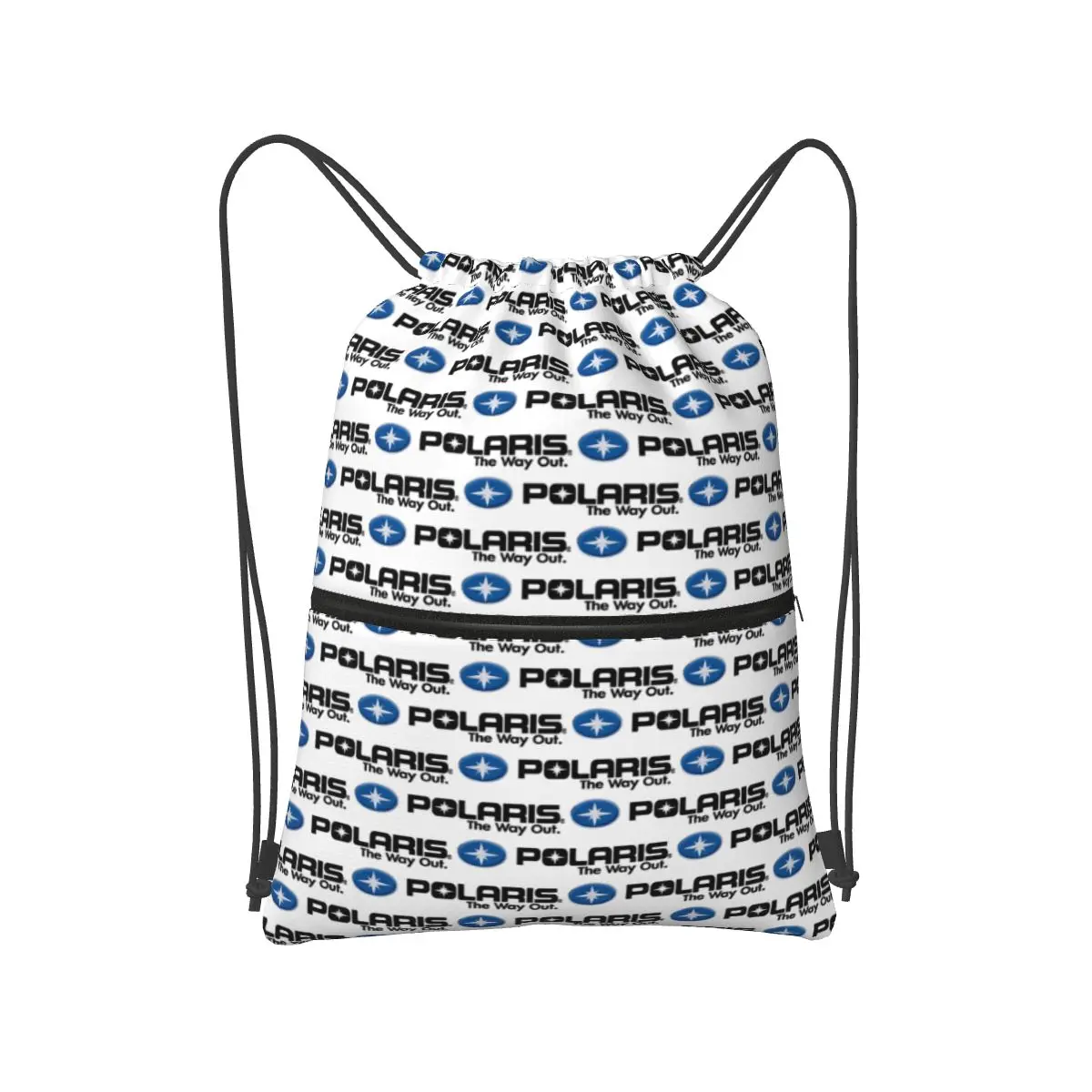 Polaris Logo Backpacks Portable Drawstring Bundle Pocket Sports Bag Book Bags for Travel School