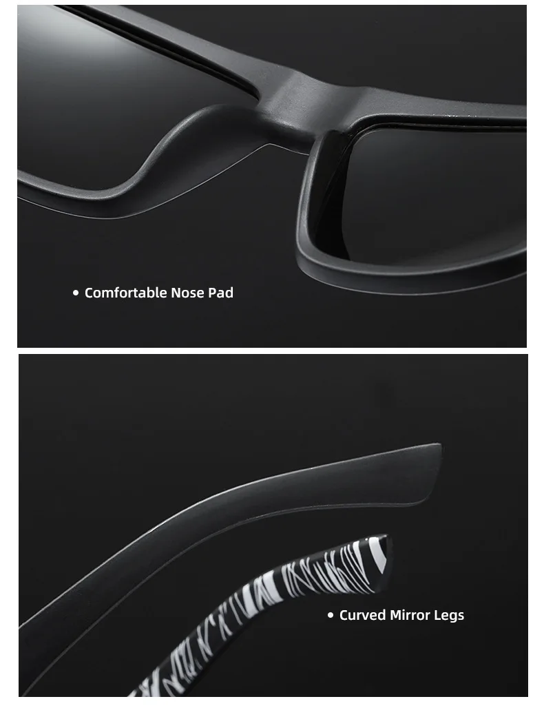 Marke polarisierte Angeln Laufen Männer Sonnenbrille UV400 HD Vision Radfahren wind dichte Mode Brille Tac Linse Vintage-Stil UV400 – Detail 11