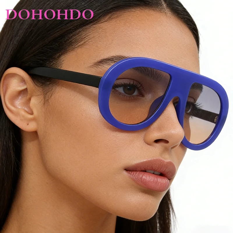 

New Trend Luxury Big Frame Punk One Piece Sunglasses Men Women Fashion Brand Designer Outdoors Driving Sun Glasses UV400 Lentes