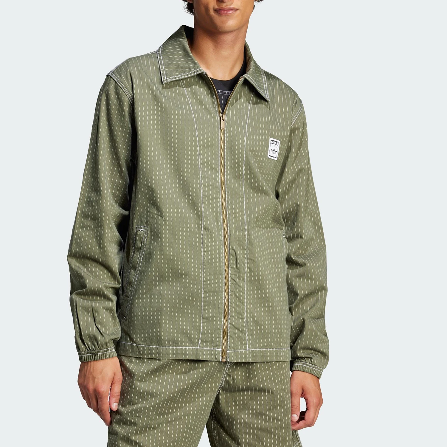 

Adidas Genuine Three Stripes Men's Fashion Sport Lapel Jacket JP4484