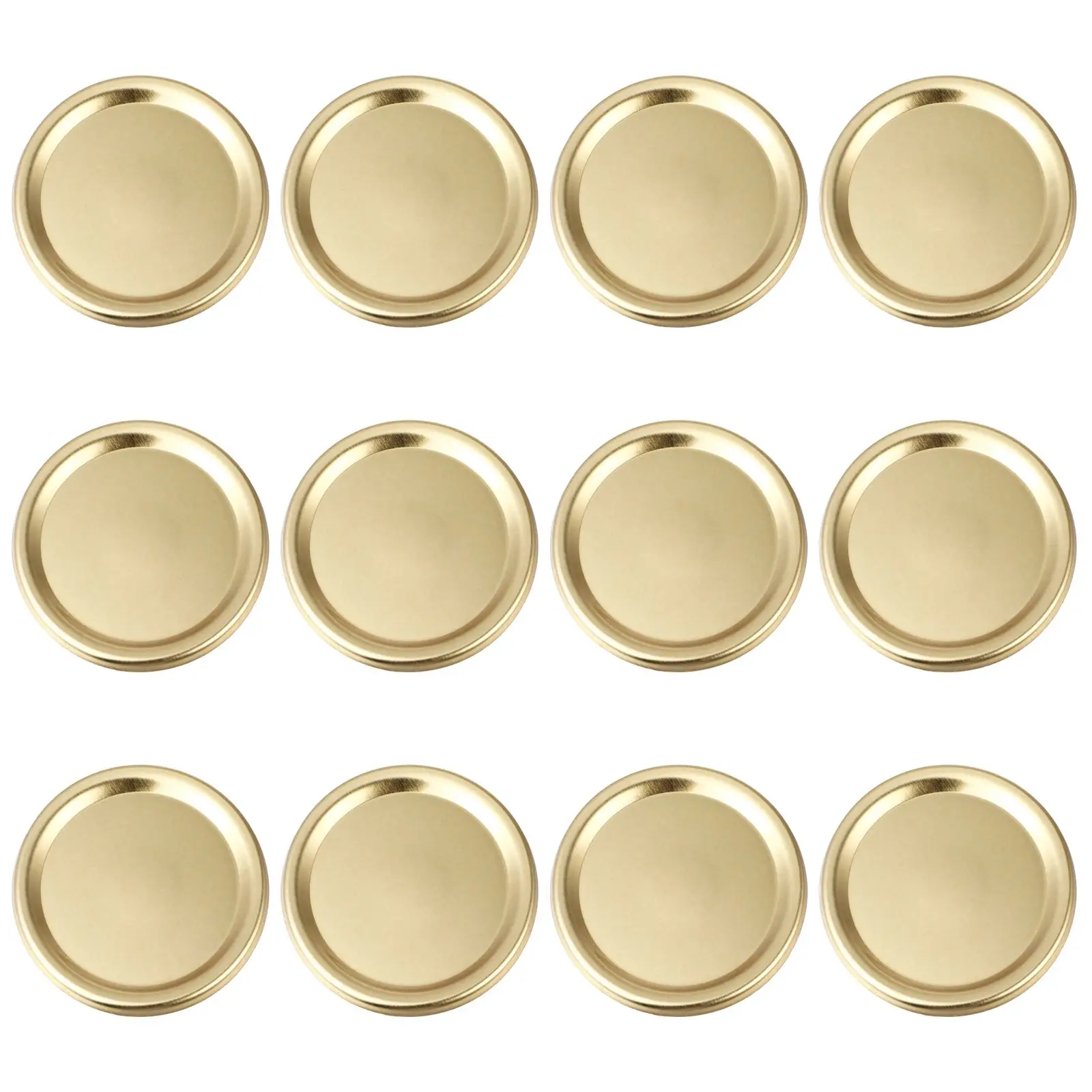 

24 Pcs Tinplate Cover Leak Proof Lids Einmachdeckel Metall Canning Bottle Cap Jar Gaskets Sealing