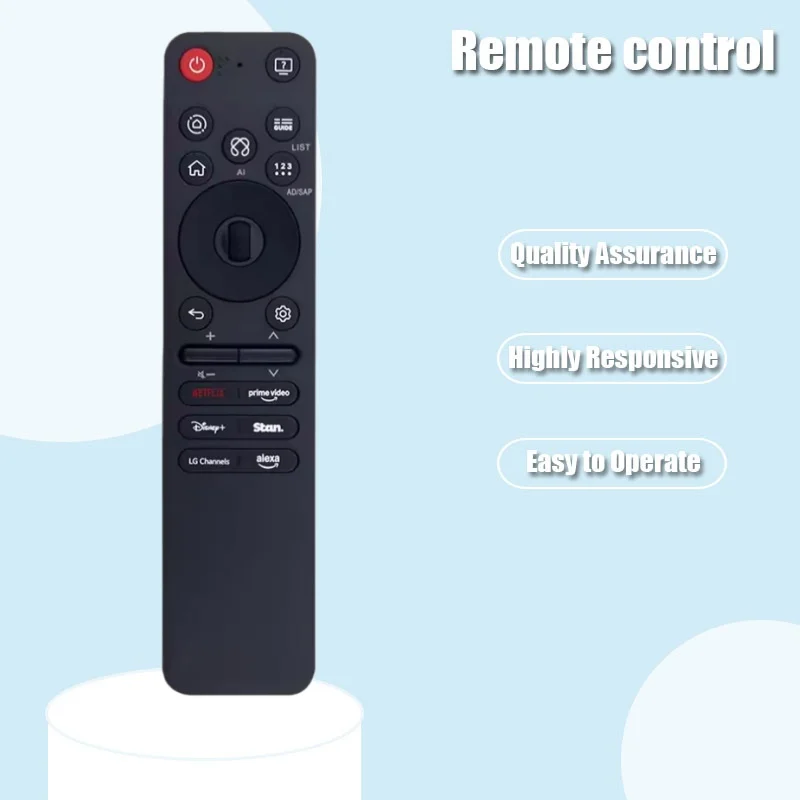 AKB76046608 Voice Remote Control for Offering Comfortable Hold Shock Ergonomic for Extended Viewing Use Voice Remote Controller