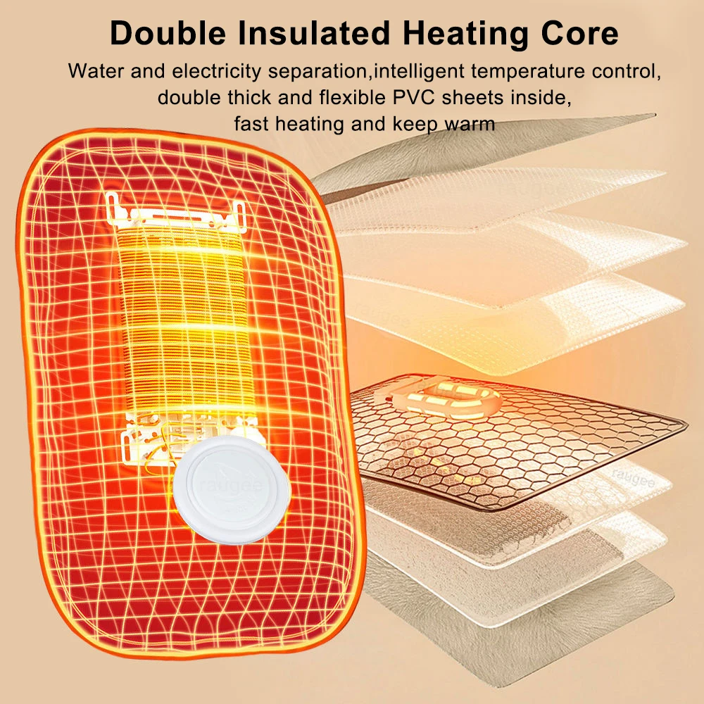 Electric Hot Water Bottle Soft Bag Winter Portable EU Plug Rechargeable Electric Hot Water Bag Hand Warmer Electric Heater