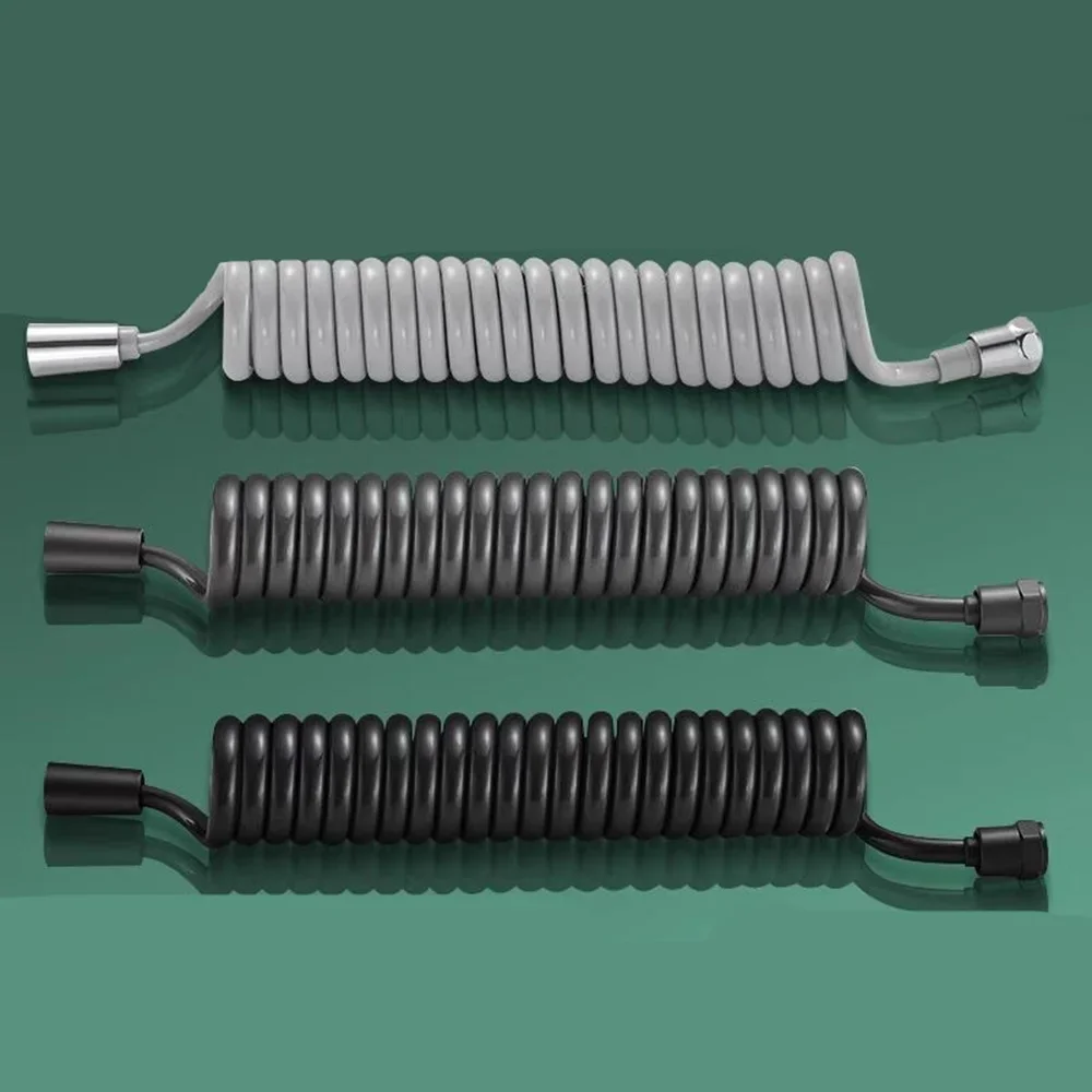 

New 1Pcs 1.5M/2M/3M/5M Telephone Line Spring Shower Hose Toilet Bidet Bathroom Accessories Sprayer Connect Pipe Flexible