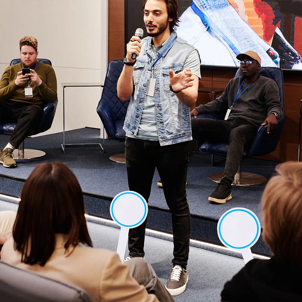 4 قطعة من مجاذيف السبورة القوية المحمولة باليد، سهلة الإمساك، مفيدة لمختلف السيناريوهات، مجاذيف المسح الجاف، السبورة البيضاء المحمولة #1