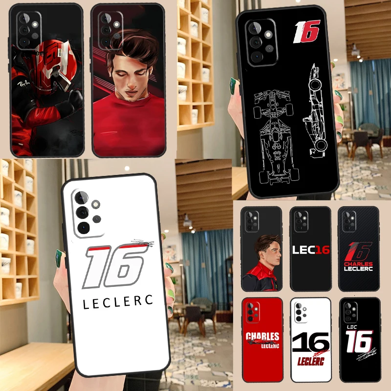 تشارلز لوكلير 16 F1 2022 حافظة لهاتف سامسونج جالاكسي A14 A34 A54 A52 A32 A42 A22 A12 A51 A71 A13 A33 A53 A52S