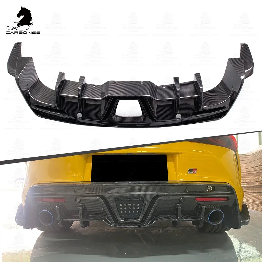 Carbon Fiber Rear Lip for Mk5 Car Parts Rear Bumper Lips Auto Body Kits for Toyota Supra A90 TO Type Rear Bumper Diffuser 2019+