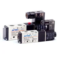 Airtac 4V210-08 24v válvula solenoide electromagnética 4V210-08-10 24DC 4V410-15 4V110-06 AC220 DC12 AC24