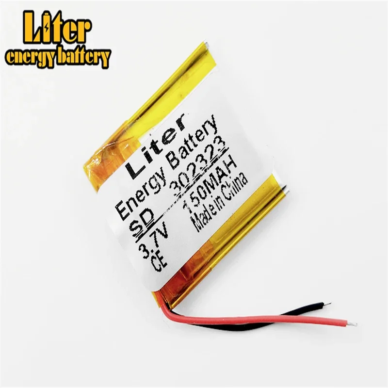 3.7V 150mAh 302323 Lithium Polymer Li-Po li ion Rechargeable Battery cells For Mp3 MP4 MP5 GPS  mobile bluetooth