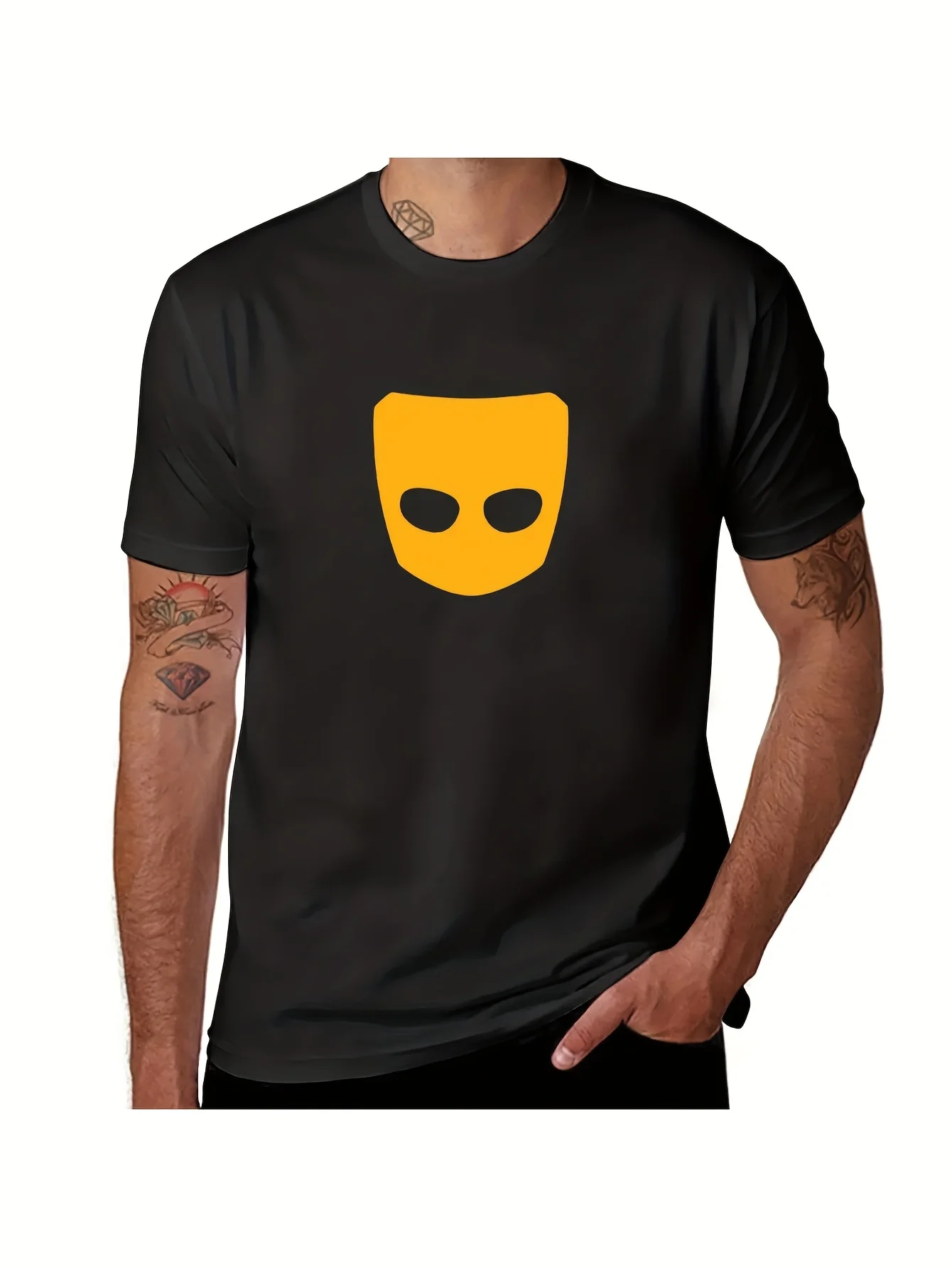 

Grindr Logo 1, крутая графика S для женщин, винтажная S для мужчин и девочек, трендовая крутая летняя мужская забавная футболка с забавными подарками, женская одежда