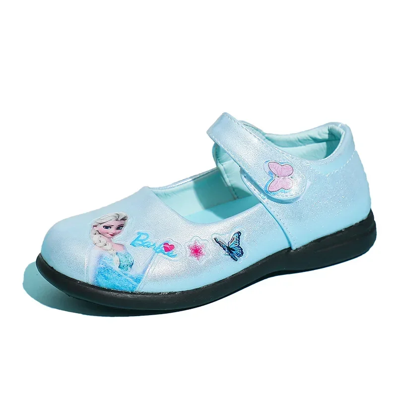 

Disney New Children's Shoes Girls Leather Shoe frozen Princess Shoes Autumn Cartoon Primary School Performance Single Shoe