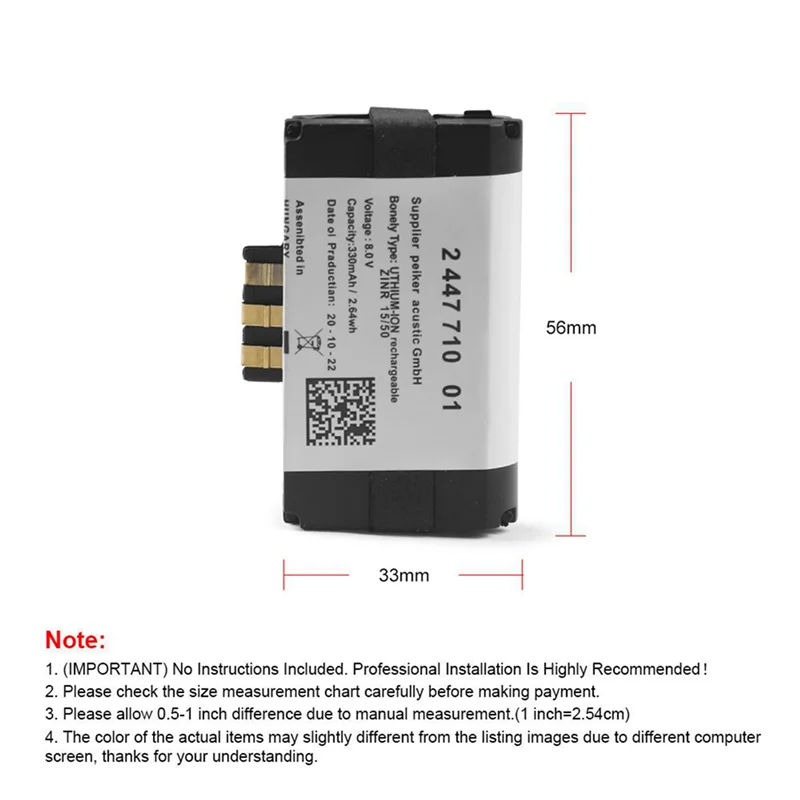 AR-6X SOS بطارية الطوارئ 84102447710 84109361678 لسيارات BMW F20 F21 F22 F40 G30 F90 #6