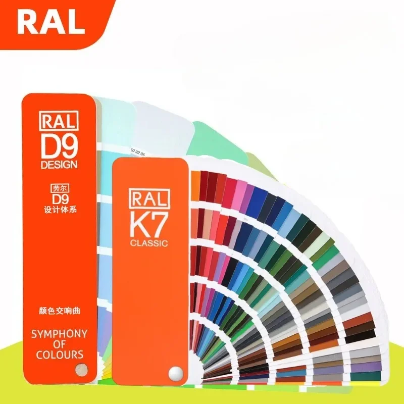 Tarjeta de color RAL Tabla estándar Raul RAL-D9 Diseñador Edición compacta RAL-K7 Versión original Sinfonía de color Referencia profesional