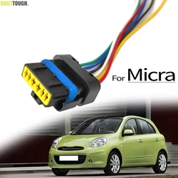 For Nissan Micra March K12 K13 2002 - 2022 Interstar Primastar Rear Tail Light Lamp 6-Pin Connector Pigtail Plug Wiring Harness