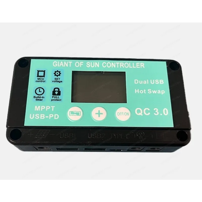 Wind Hydraulic Generator Charging Regulator MPPT LCD Control USB12V24V Solar Charging Fast Charging