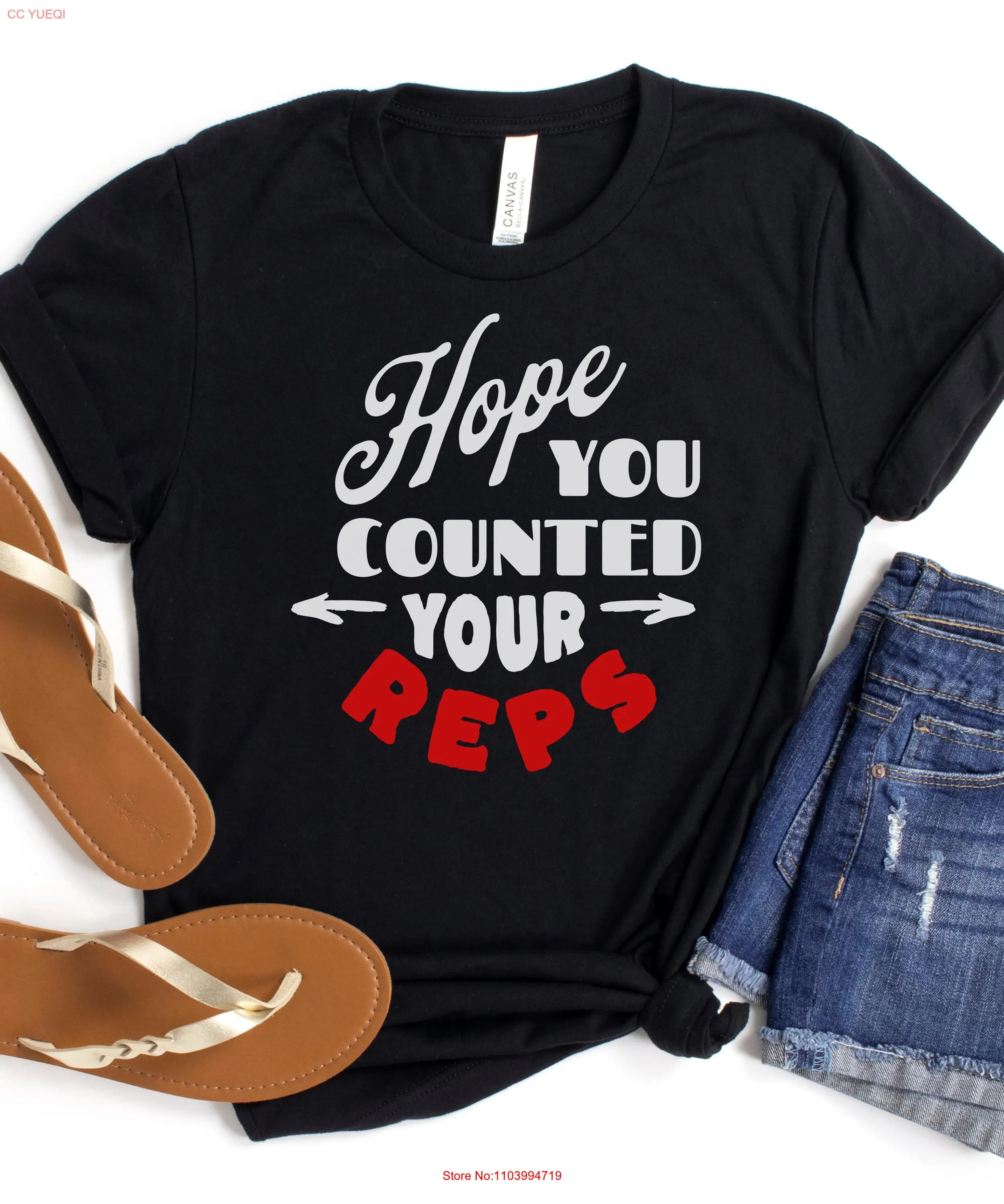 Hope you counted reps therapy shirt funny physical occupational therapist T athletic personal trainer tee PTA COTA rehab