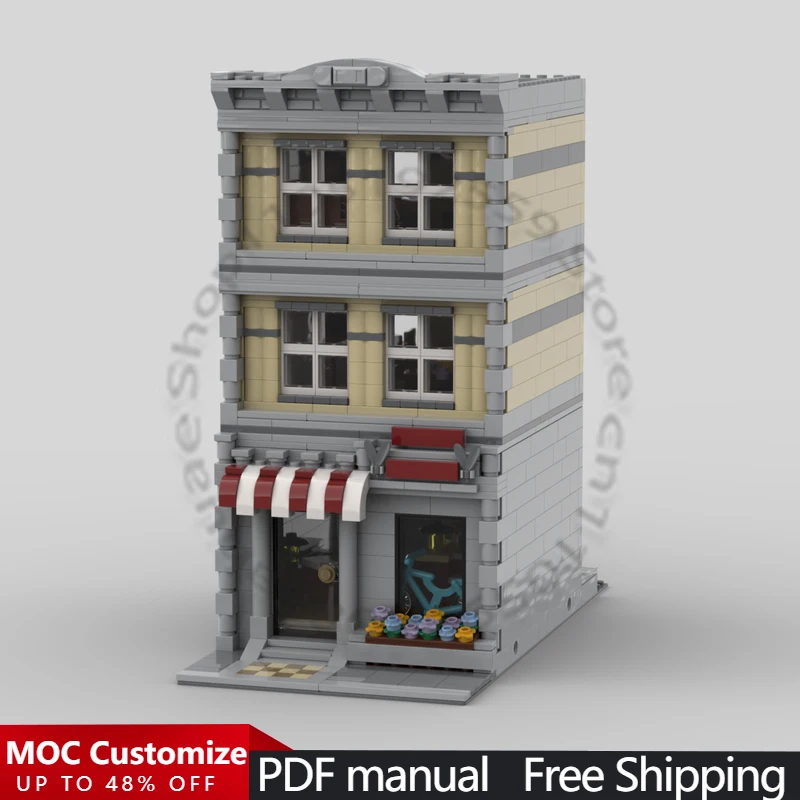 1200 PCS Building Brick Building Set MOC Customize Modular Building Block Creative Design Educational DIY Boys Toy Birthday Gift