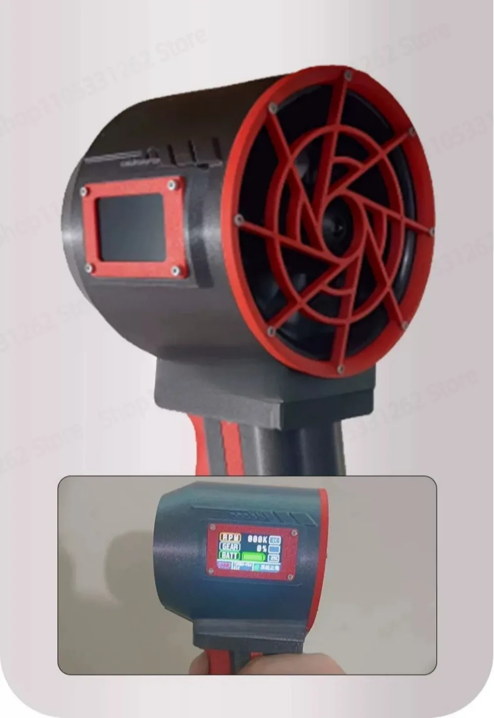 64mm Ducted Violent Fan Brushless Handheld Blower for Snow Car Wash Dust