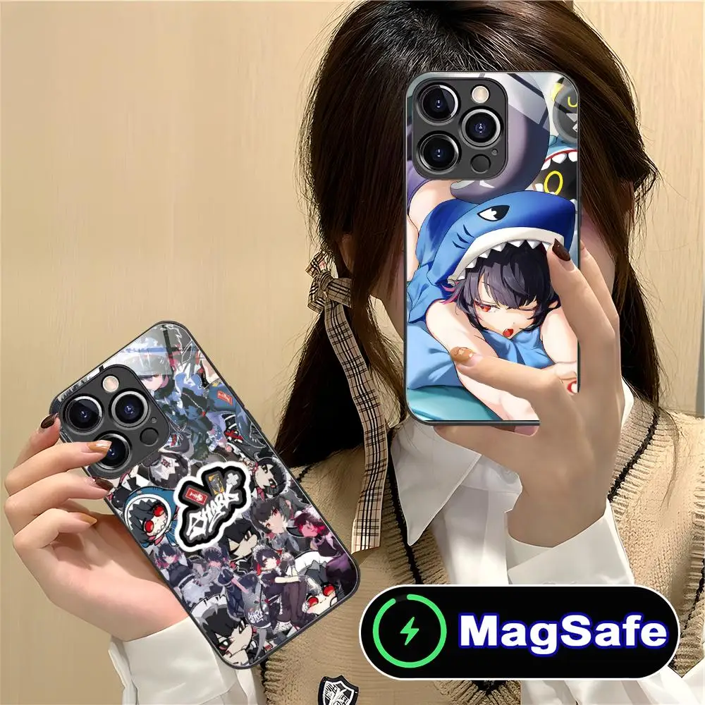 Zenless Zone Zero Ellen Joe Phone Case for iPhone 17 16 15 14 13 12 11 Pro Max Plus Mini MagSafe Glass Colour Cover Pretty Cover #1