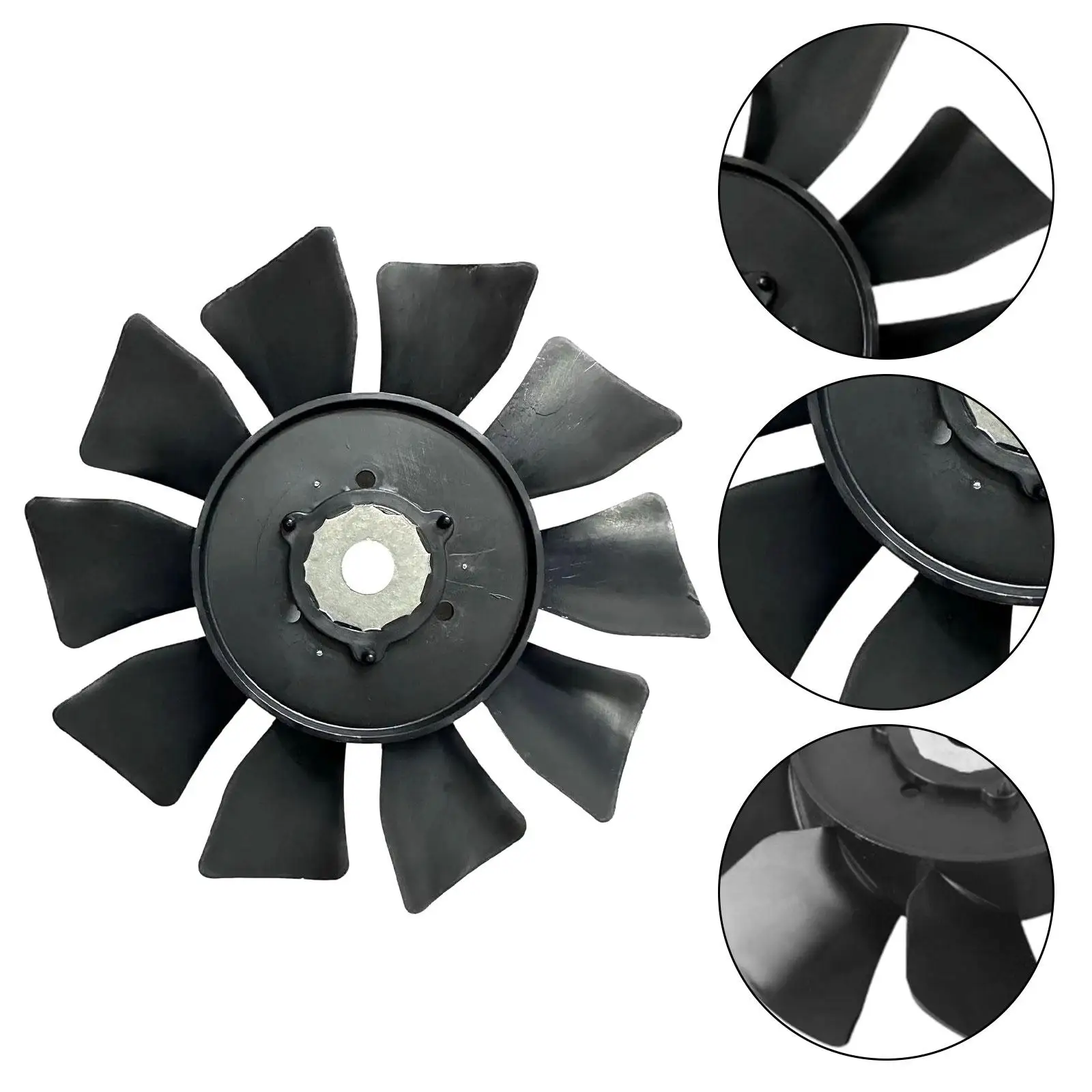 Lawn Mower Transmission Fan PP Material 7 Inch 10 Blade Replacement Spare Part for Yard Tractor