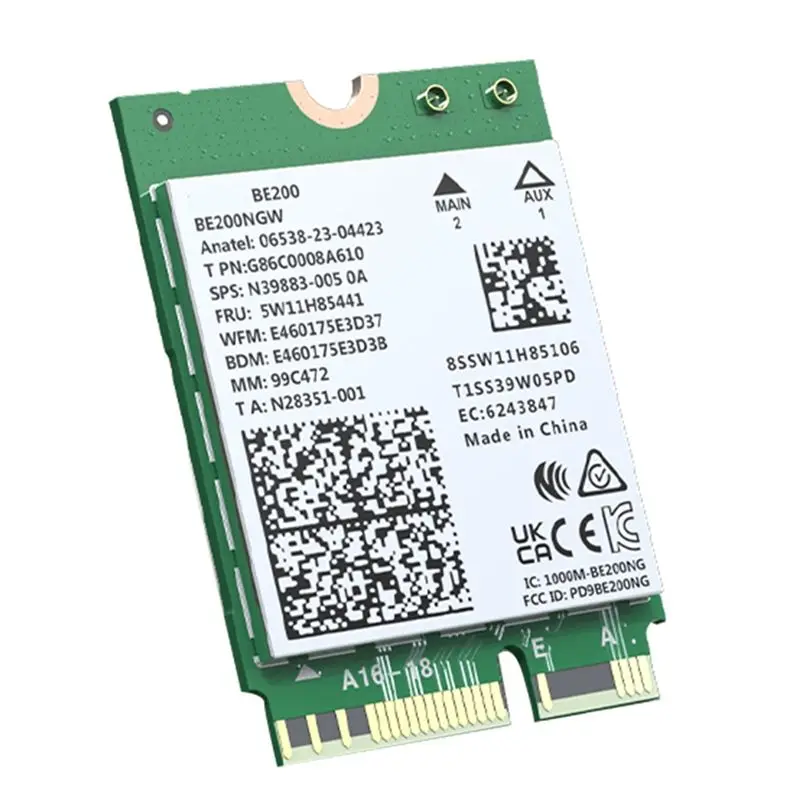 

Сетевая карта A29F-Wifi 7 BE200, Bluetooth 5.4, трехдиапазонная (2.4G/5G/6Ghz), 8774 Мбит/с, беспроводной адаптер BE200NGW M.2, лучше, чем Wifi6e