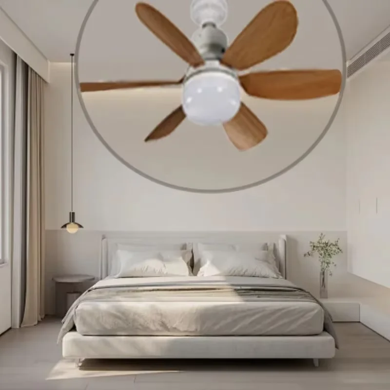 

Светильник с розеткой под дерево и дистанционным управлением, подходит для гостиной, кабинета, домашнего использования, потолочный вентилятор с 6 лопастями