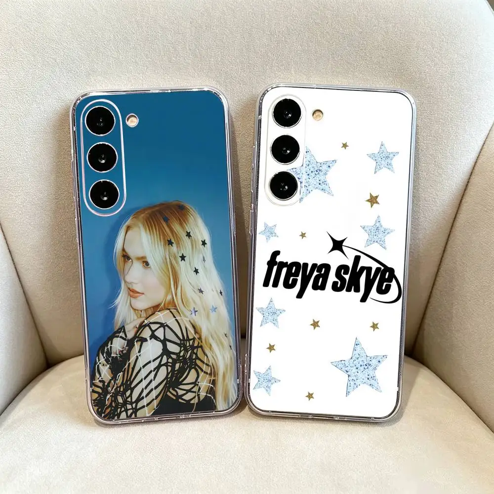 Singer F-Freya Skye Clear Soft Silicone Phone Case for Samsung Galaxy A71, A70, A30，A52, A51, A40,