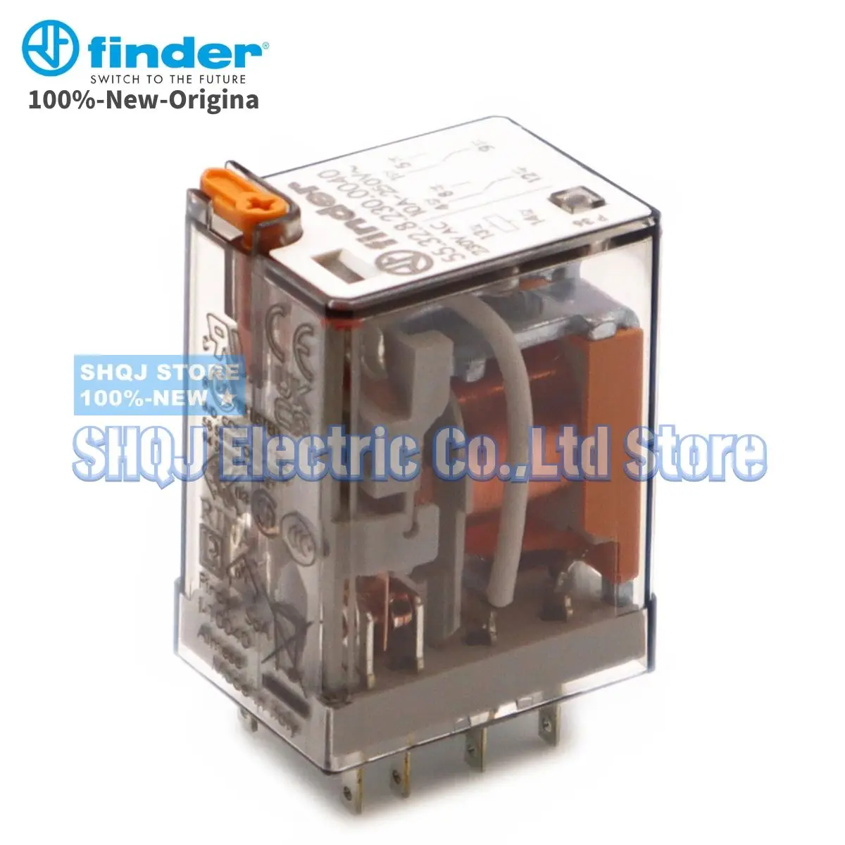 Реле FINDER 100%-новое 55.32.230.0040, 1 шт., 55,32 230VAC 10A 250V 8PIN 2CO оригинальное