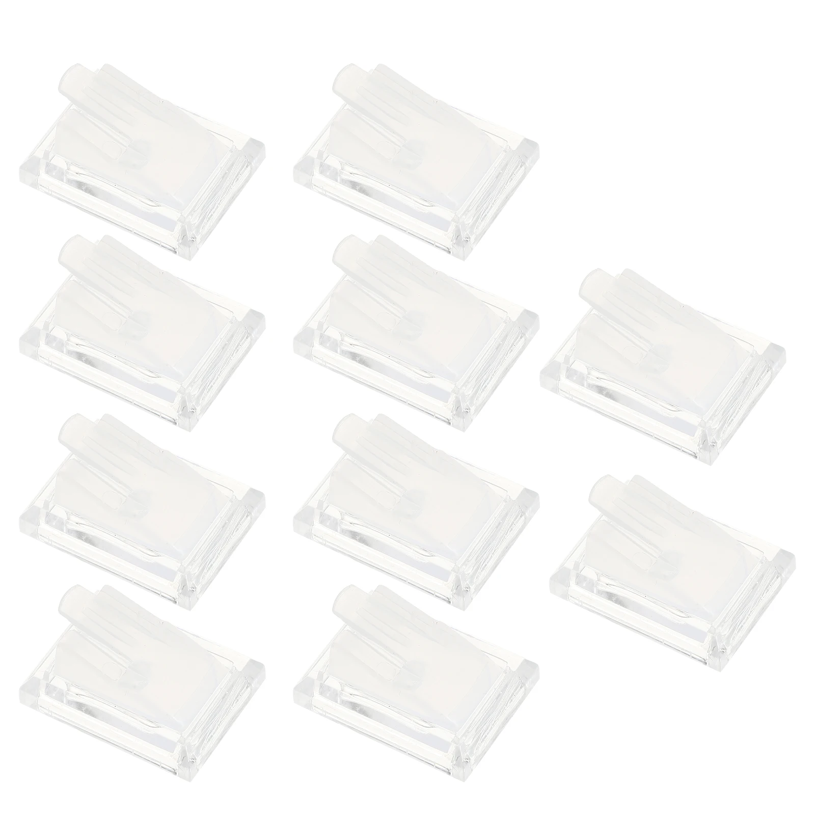 

10 Pcs Ring Display Stand Acrylic Jewelry Organizer for Vendors Showcase Home Store Convenient Storage Solution