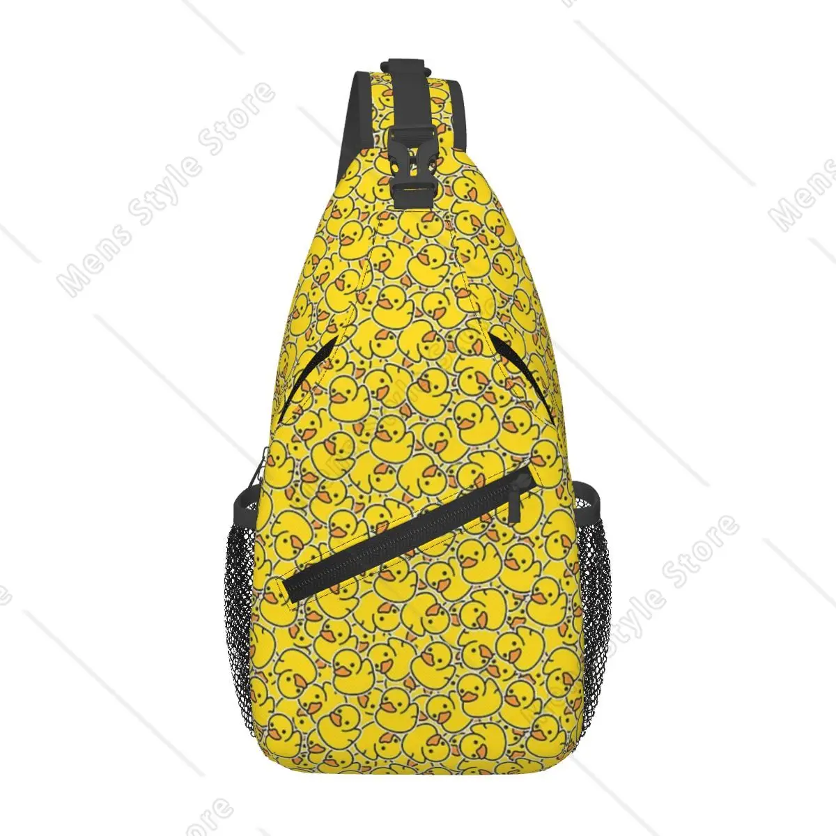 

Yellow Classic Rubber Duck Chest Bag Men Sling Crossbody Backpack Chest Bag Traveling Hiking Daypack Shoulder Bag