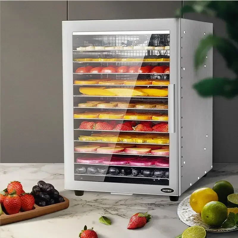 12-layer Fruit Dryer Food Dehydrator Meat and Seafood Food Processing Machine Household Commercial Vegetables Kitchen Appliances