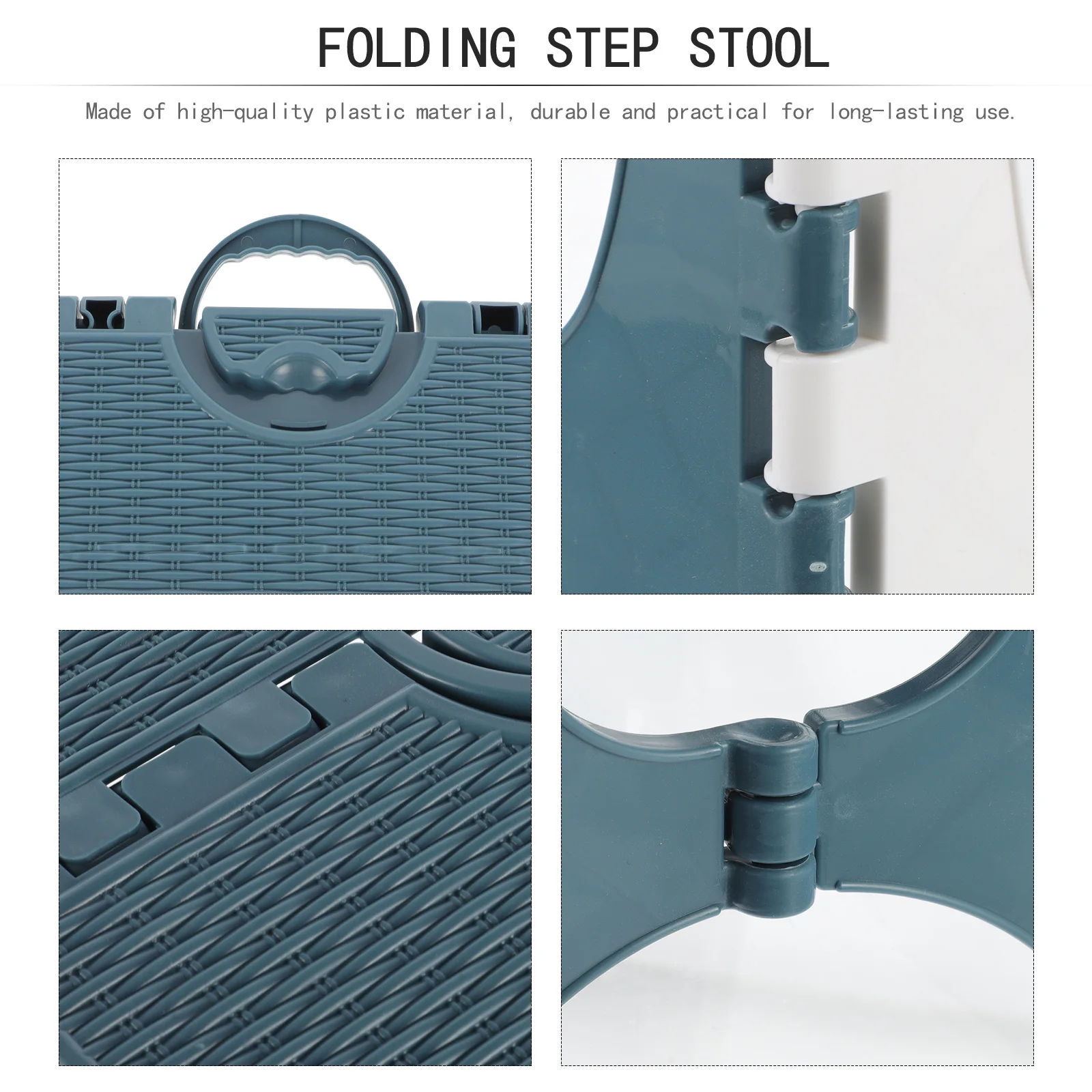 

Folding Step Stool Mini Portable Plastic Foldable Lightweight Stool for Bathroom Kitchen Outdoor Fishing Camping