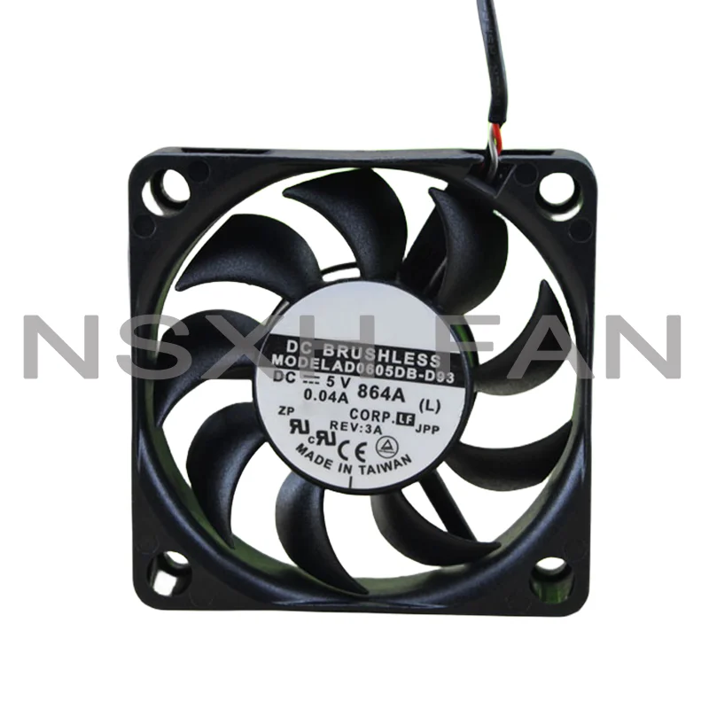 Ventilador de refrigeração original, 6cm, 6015, 5v, 0.04a, ad0605db-d93