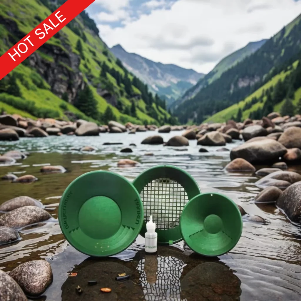 

Metal Detector Accessories Gold Panning Kit God Pot for Collecting Treasure Heavy Duty Durable Prospecting Tool