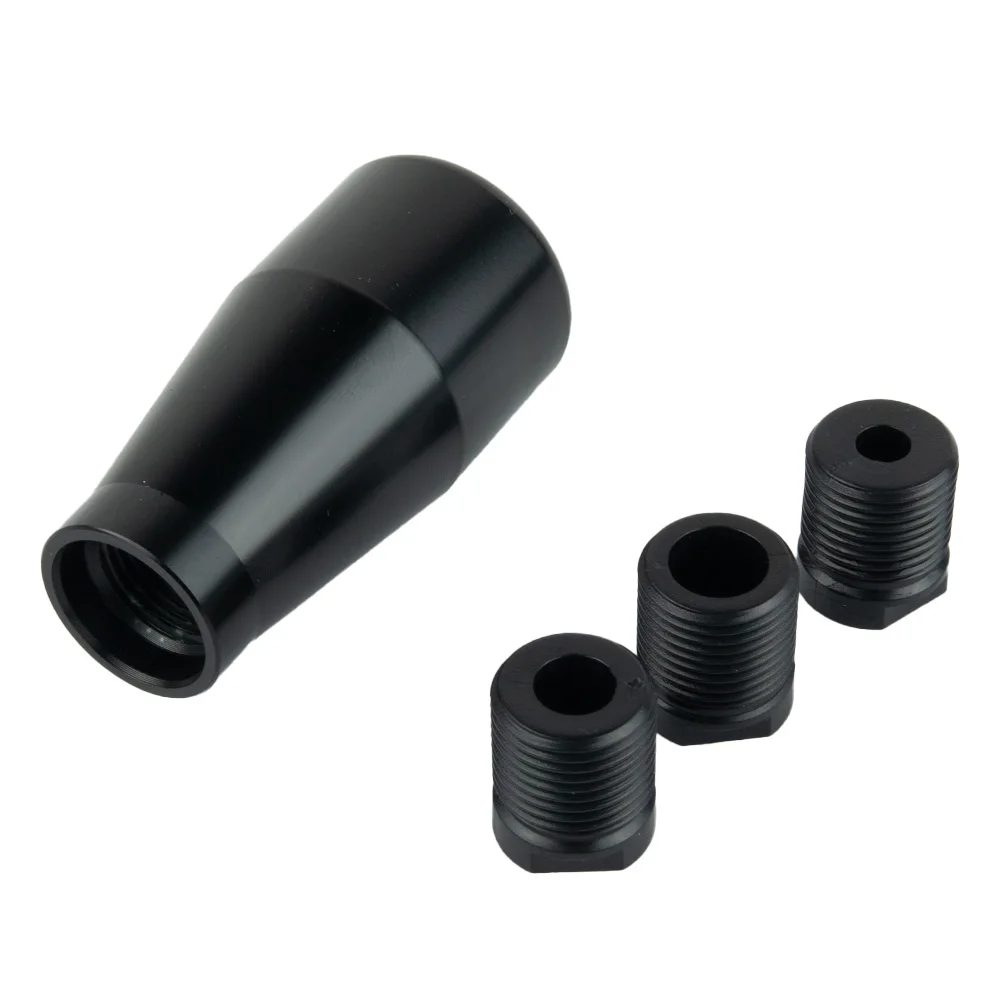 Car Gear Shift Knob for 5 Speed Manual Transmissions Made from Aluminum Alloy With Three Thread Adapters M8 M10 1.25 M10 1.5