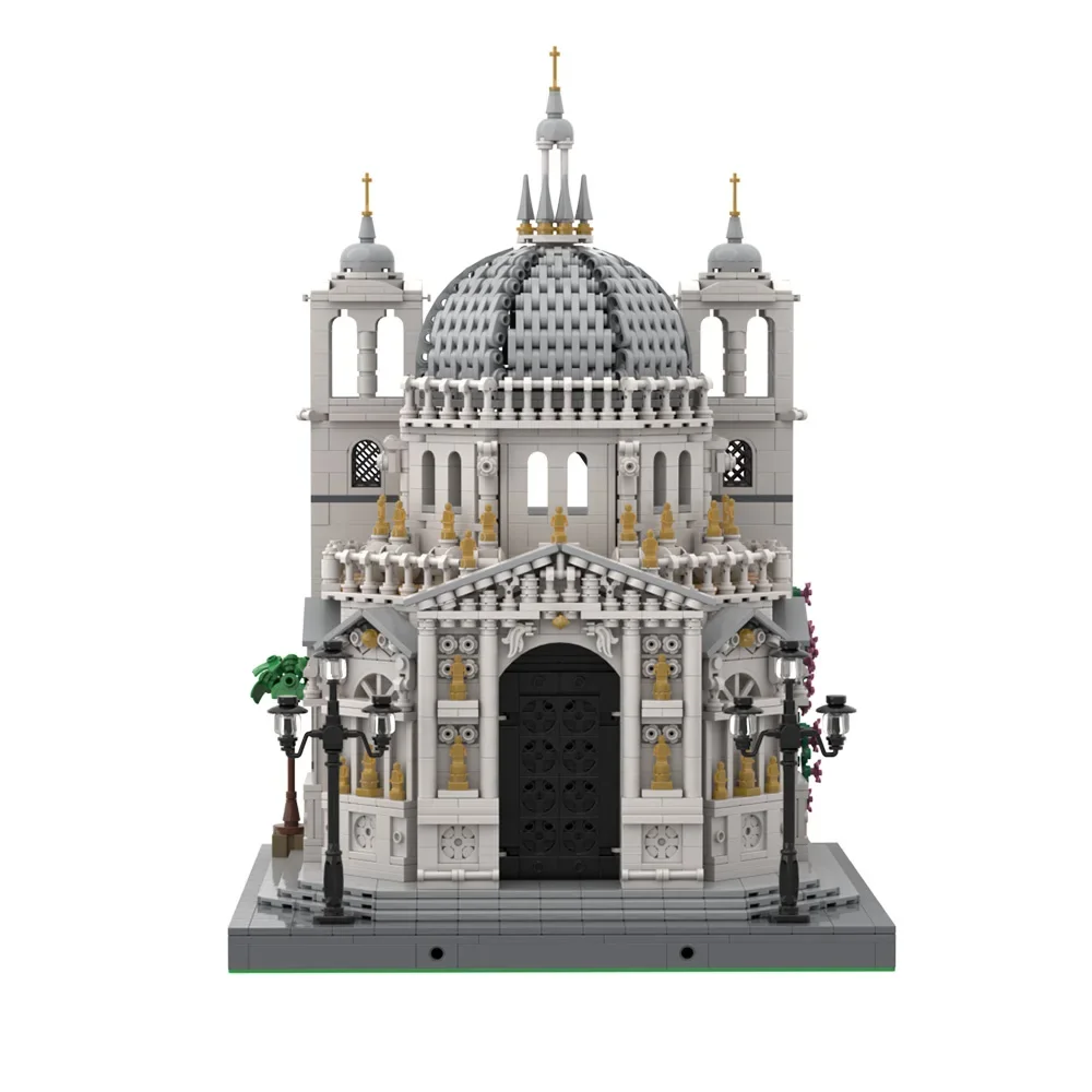 MOC Famous Church Architecture Basilica di Santa Maria Della Salute Building Blocks Model Bricks DIY Assembled Toy Kids XmasGift