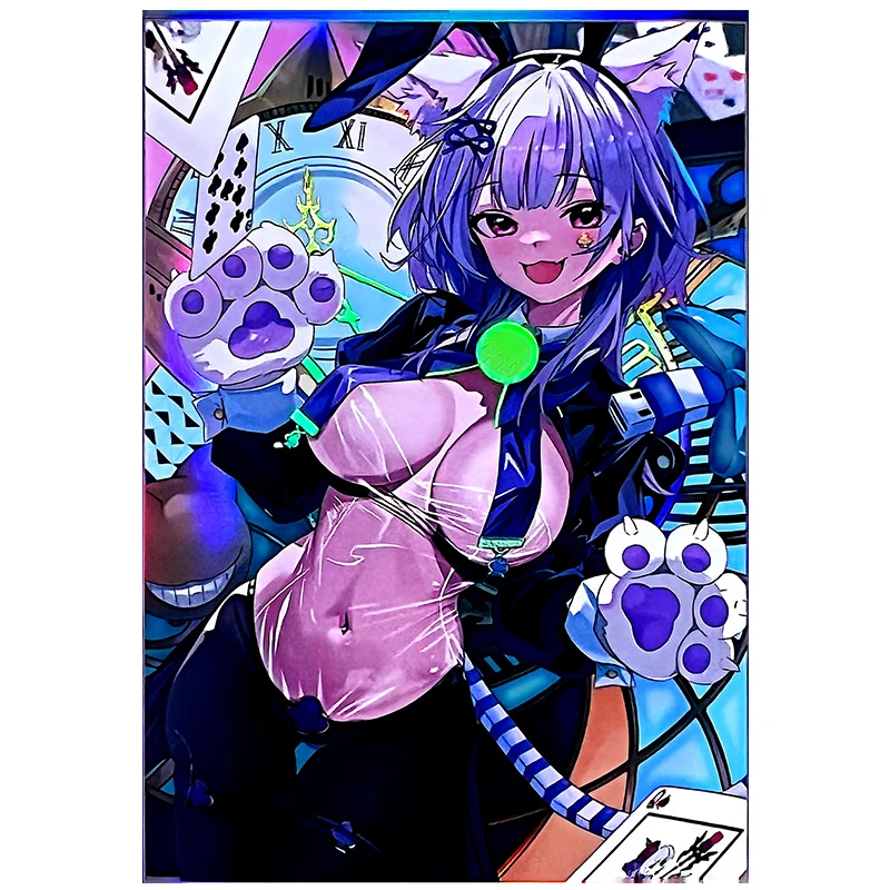 50 قطعة/المجموعة 63X90 مللي متر لتقوم بها بنفسك يو غي أوه! غطاء بطاقة Maliss P Chessy Cat لون فلاش Ygo Maliss Chessy غطاء حماية لعبة هدية