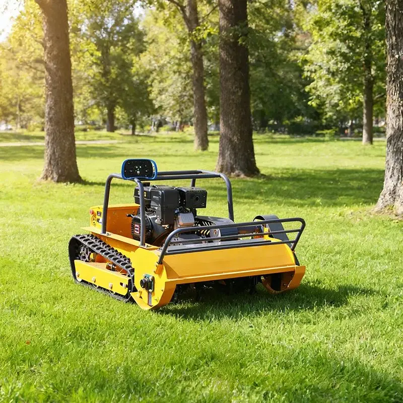 

Customized large-area farm lawn mower, all-terrain tracked, remote-controlled zero-rotation autonomous robot model