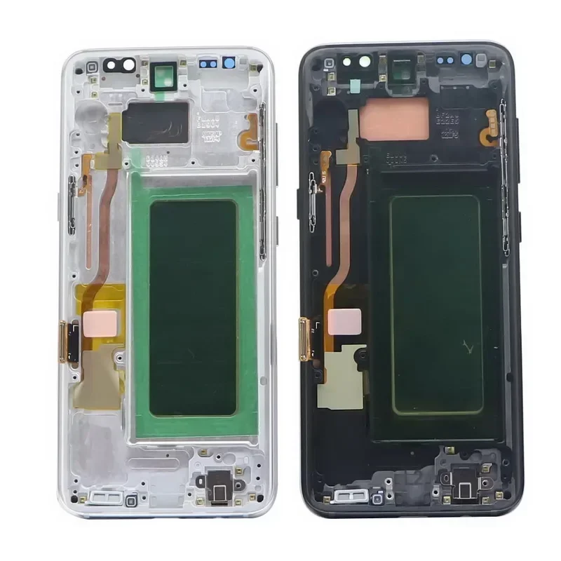 For Samsung Galaxy S8 SUPER AMOLED LCD G950 G950F SM-G950FN SM-G950F/DS LCD Display Touch Screen Digitizer Assembly With Fram