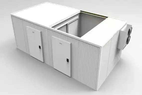 Commercial 2-Temperature Walk in Cooler and Freezer Room Cooling Different Food Cold Storage Room