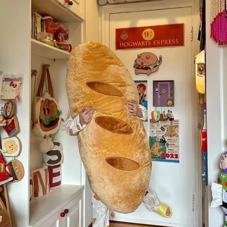 

Cute Facudgel Pillow Big Bread Pillow Sleeping Strip Removable Washable Home Decoration Bedhead Sofa Cushion Birthday Gift Girl