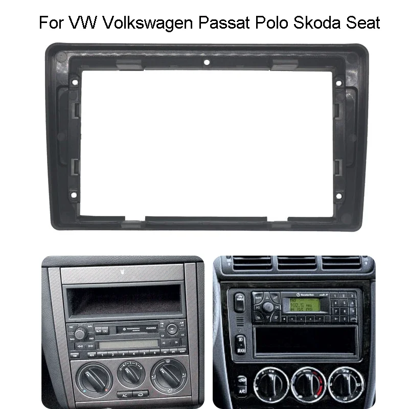 Car Radio Frame Kit For VW Passat B5 Bora Golf IV SKODA Octavia Auto Stereo Refit Dash Panel Fascia Bezel