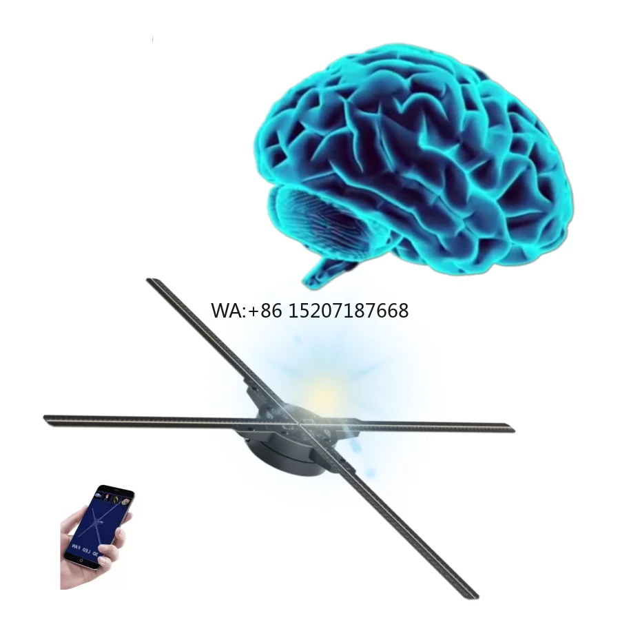 

2023 новейший уличный 4-лопастной HD 3D голографический проектор рекламное оборудование водонепроницаемый 3d голограммный вентилятор светодиодный дисплей