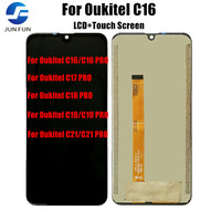 Mobile LCD Display For Oukitel C16 PRO C17 C18 C19 C21 OLCD With Touch Screen Digitizer Panel Glass Lens Sensor