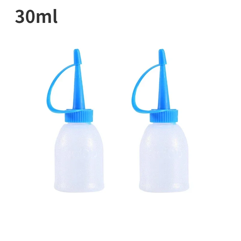 2pcs 30ml Needle Tip Plastic Rosin Bottle Cleaning Liquid Flux Alcohol Oil Dispenser Plastic Hand Bottle Cleaner DIY Repair Tool