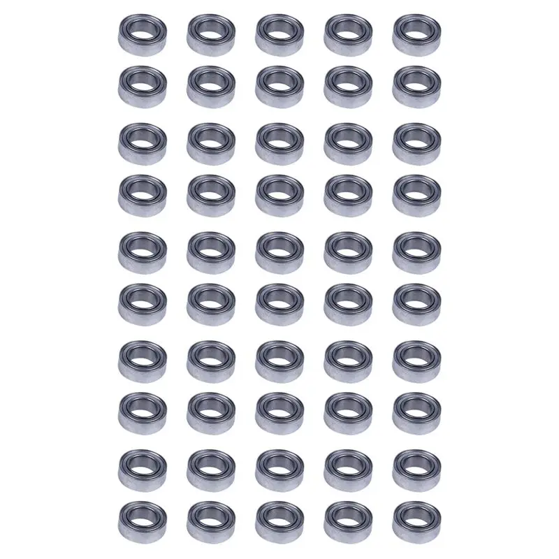 ABKW-50Pcs Miniature Sealed Metal Shielded Metric Radial Ball Bearing Model: MR95-ZZ 5X9x3mm