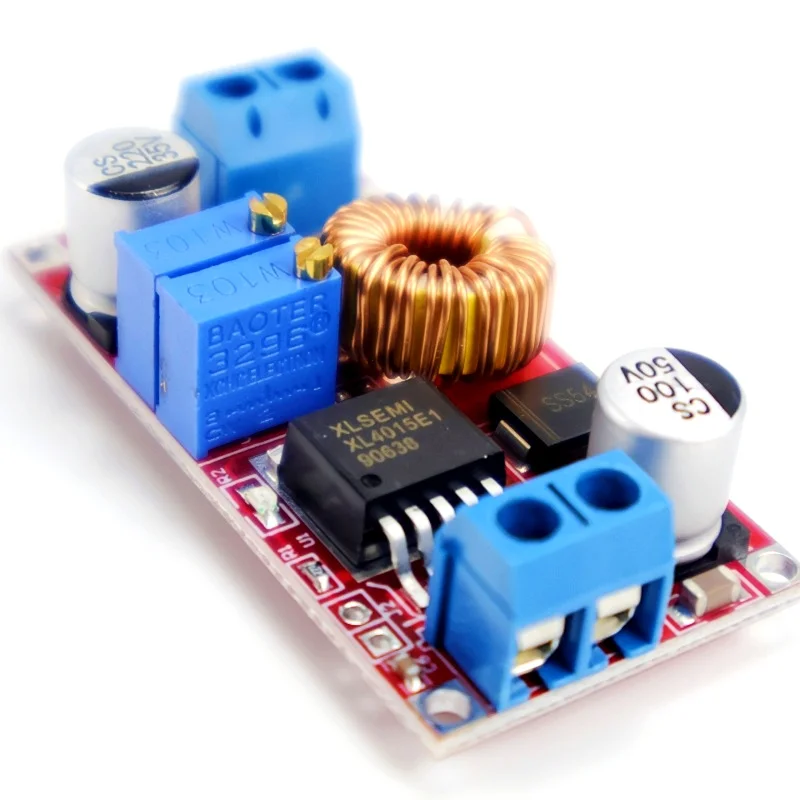 4 قطعة XL4015 5A تيار مستمر إلى تيار مستمر 4-38 فولت إلى 1.25-36 فولت قابل للتعديل محول طاقة بطارية ليثيوم وحدة شحن